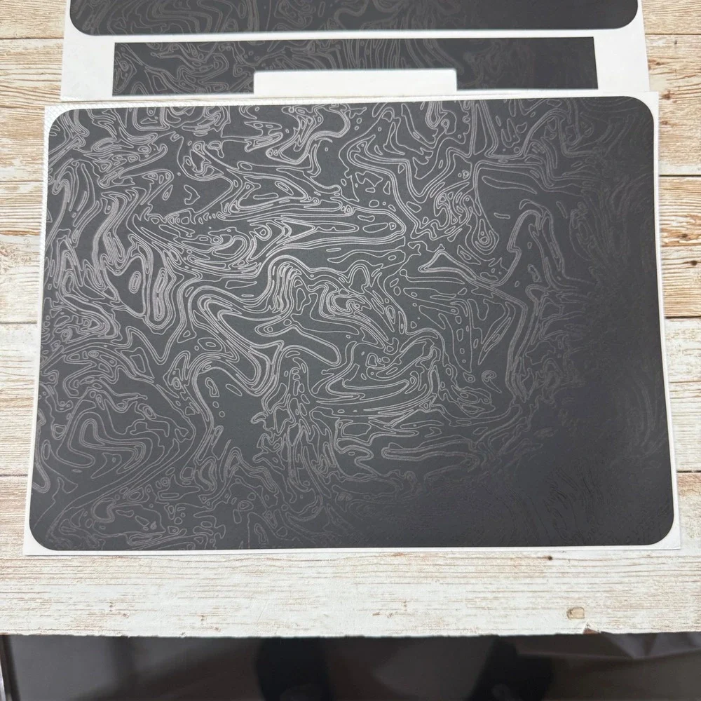 dbrand Damascus iPad 11 Pad Pro + Air Skin Triple Black Topographical Vinyl